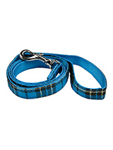 Blue Tartan Fabric Lead - Here at Urban Pup our design team understands that everyone likes a coordinated look. So we added a Blue Tartan Fabric Lead to match our Blue Tartan Harness, Bandana and collar. This lead is lightweight and incredibly strong.