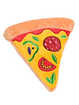 Pizza Plush & Squeaky Dog Toy (Sold by the slice) - Every dog likes a slice of Pizza but as we all know the real thing is not the best food for them. Let them munch down on this calorie free slice with its delicious looking pepperoni, tomatoes, basil, and cheese. For maximum fun pretend its for you and savour it before handing it over, it will make...