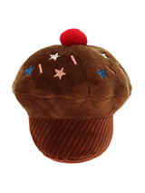 Chocolate Pupcake Plush & Squeaky Dog Toy - Every dog likes a nice pastry but as we all know the real thing is not the best food for them. Let them munch down on this calorie free pupcake with its delicious looking topping and cherry. For maximum fun pretend its for you and savour it before handing it over, it will make it all the more desir...