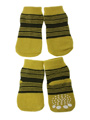 Yellow-Green Striped Pet Socks
