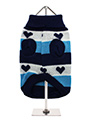 Blue Hearts Striped Sweater