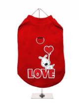 ''Valentines Day: Love Balloon'' Harness-Lined Dog T-Shirt